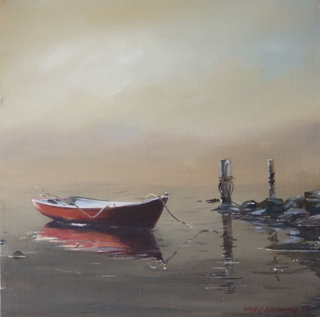 Red-Dinghy-in-lifting-fog